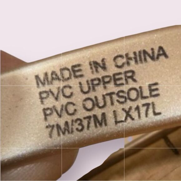 Michael Kors Sandals Jelly Thong Rose Gold MK Logo Size 7 - Picture 7 of 8